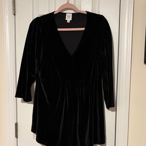 Gap maternity Black Velvet V-Neck Women’s Dress